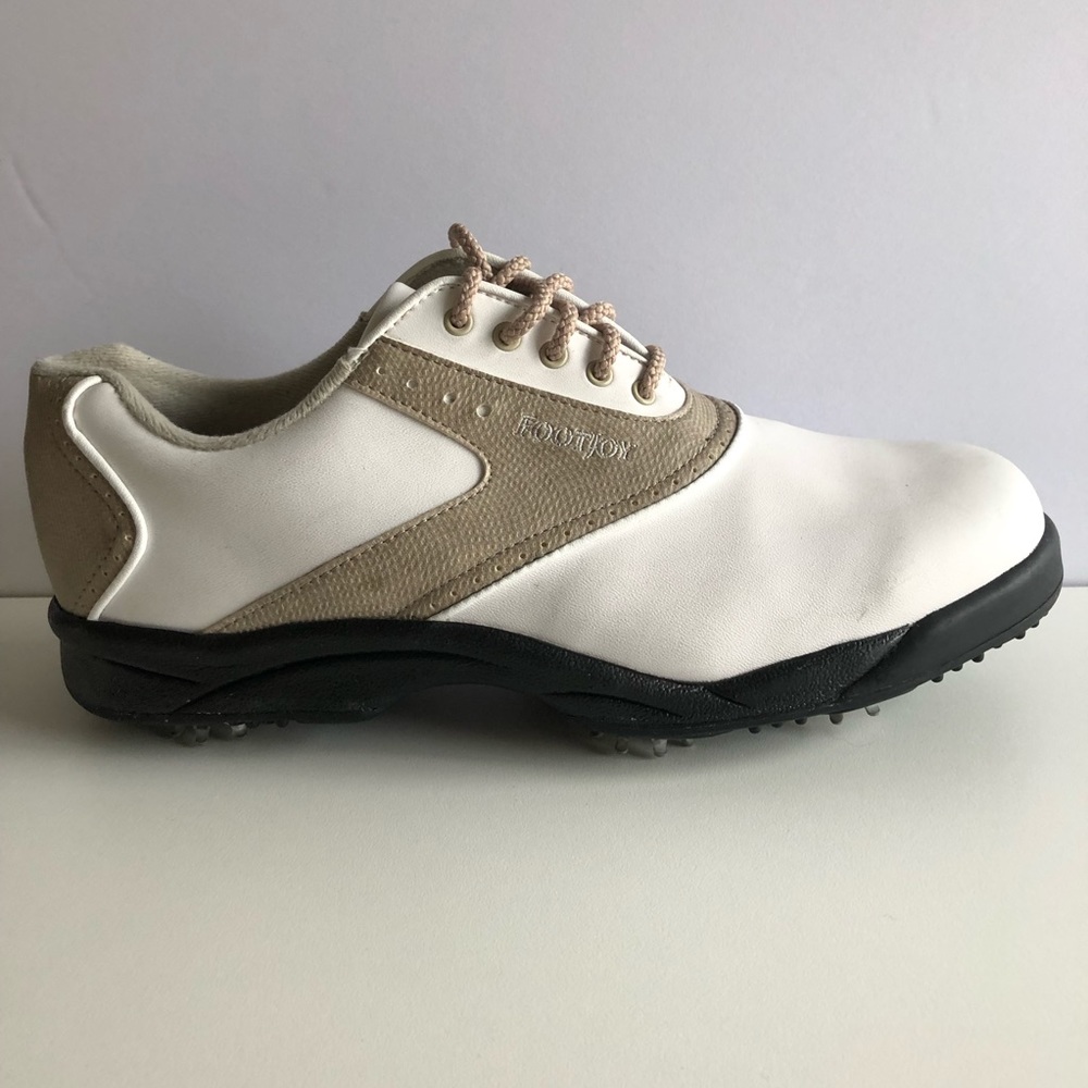 FOOTJOY Greenjoy Women Golf Shoes 9.5M White/Tan